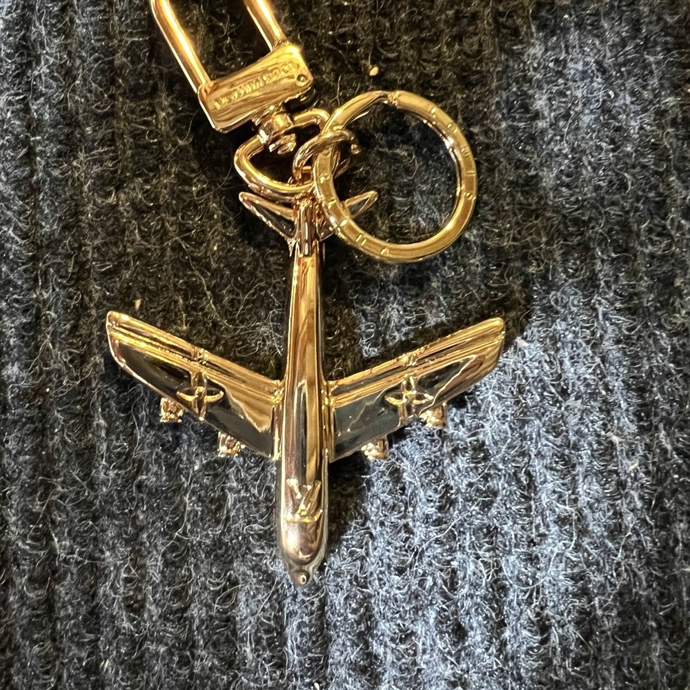 LV Plane Key Holder and Bag Charm